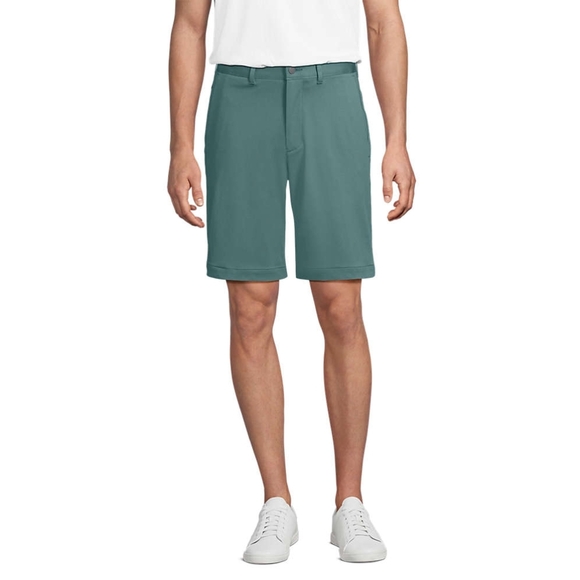 Lands End 44 Green Flat Front Golf Flex Shorts with Modern Fit - Picture 1 of 6
